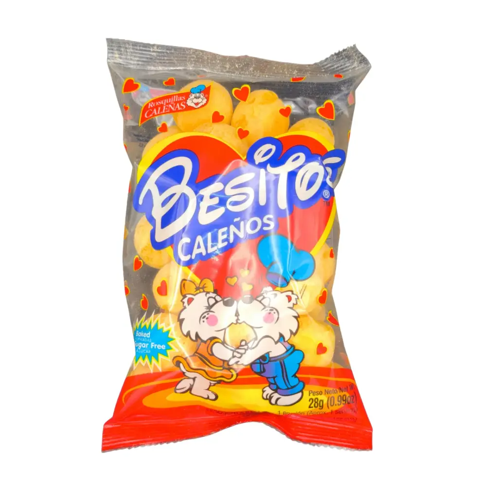 Besitos Caleños (28g) - El snack crujiente y tradicional del Valle
