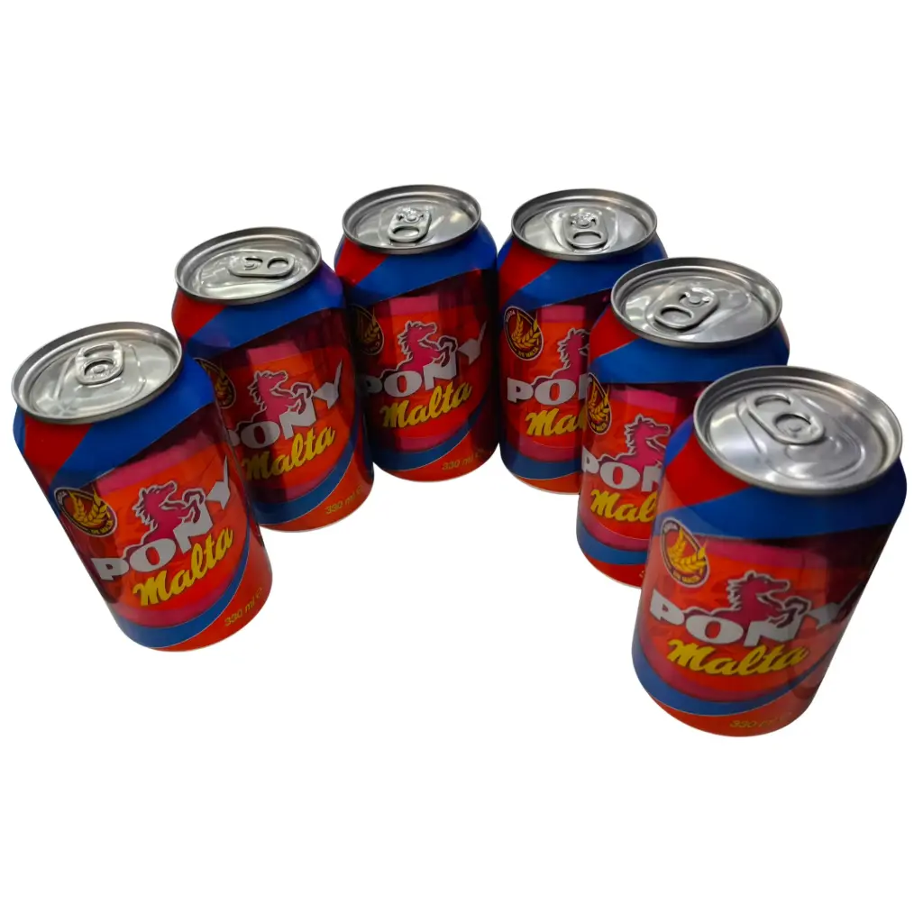 Malta Pony (Pack 6 latas x 330ml) - Energía y nutrición en formato ahorro