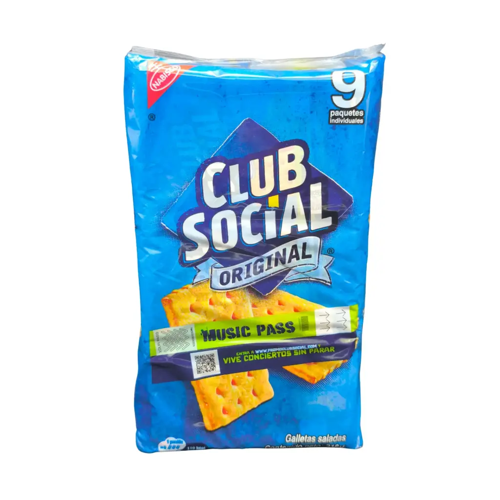 Galletas Club Social Original - Paquete de 9 un x 24 gr