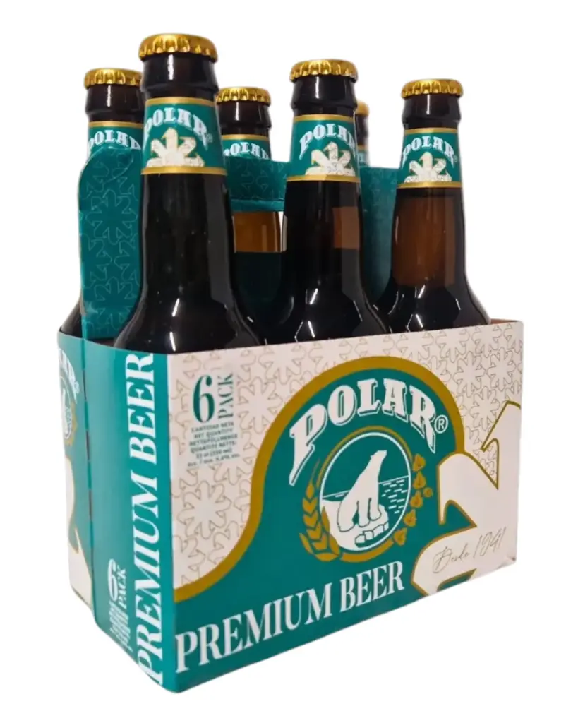 Cerveza Polar Pilsen Premium (Pack 6 botellas x 330ml) - El sabor original de Venezuela