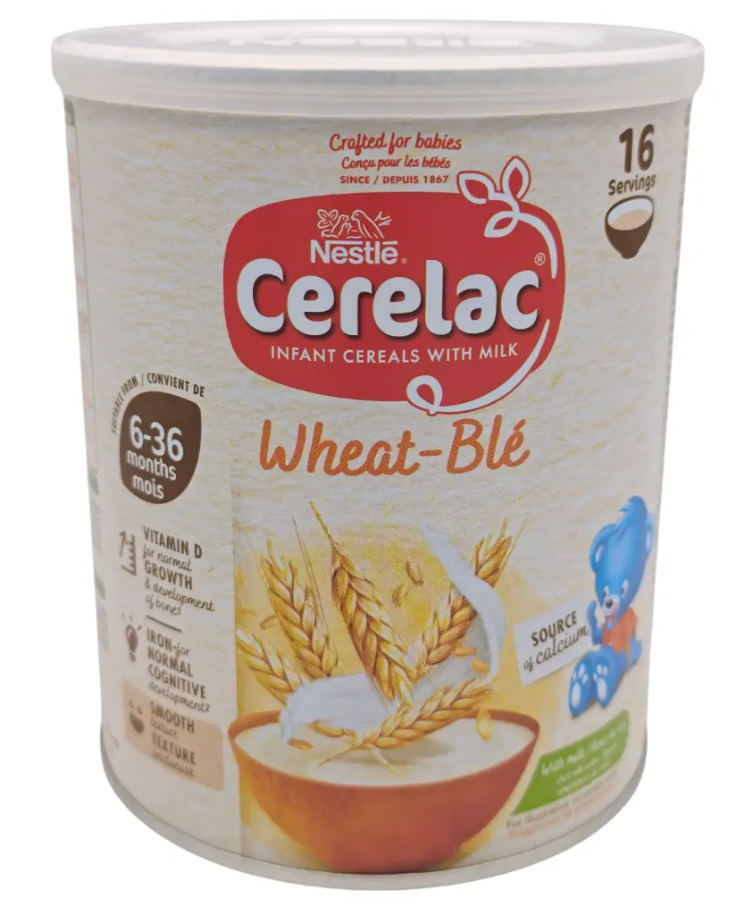 Nestlé Cerelac (400g) - Papilla de cereales nutritiva y deliciosa