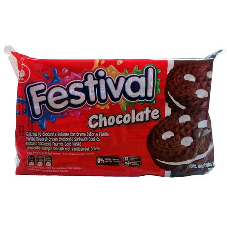 Galletas Festival Chocolate Bolsa 12 un 403 gr