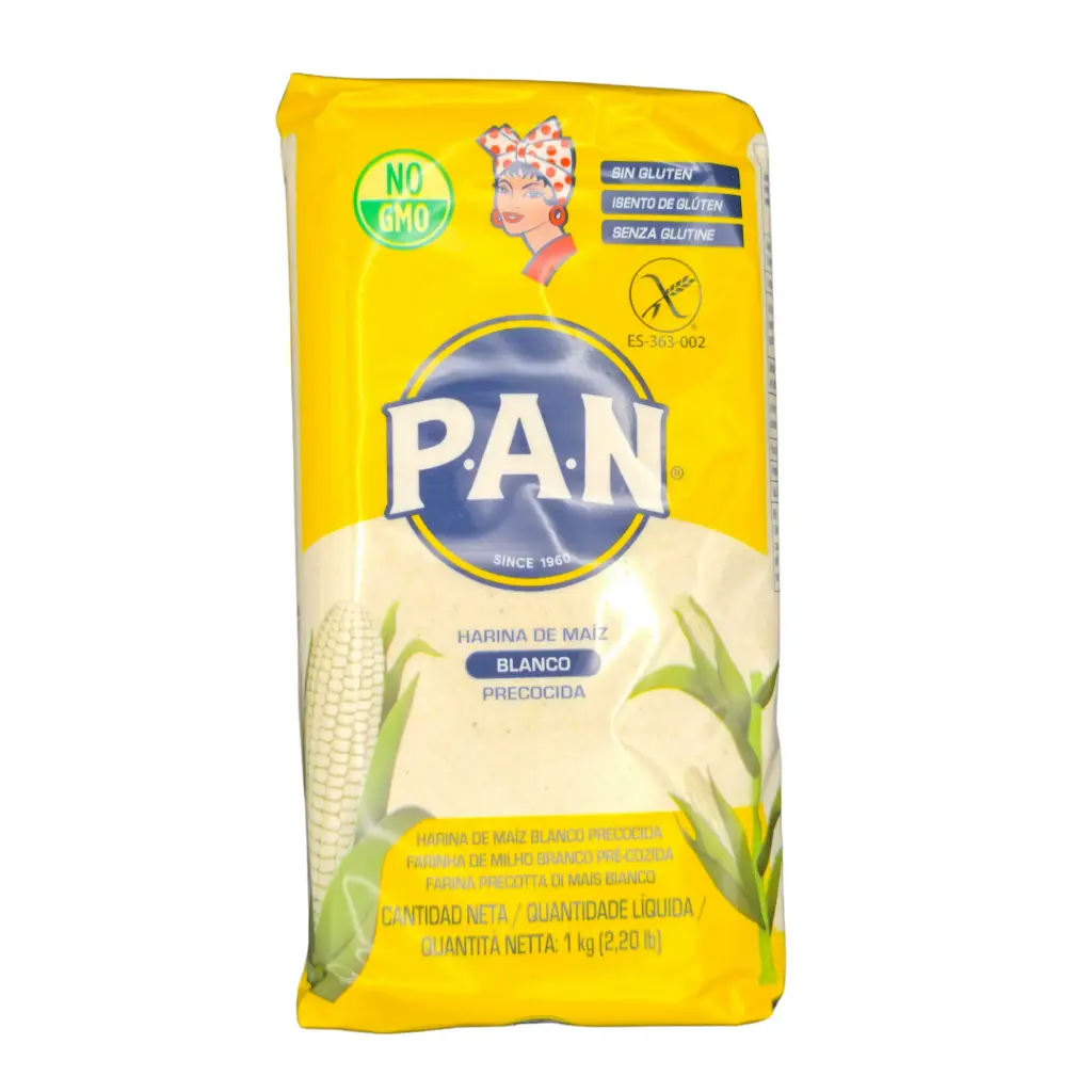 Harina P.A.N. Blanca (1 kg) - Harina de Maíz Precocida Original