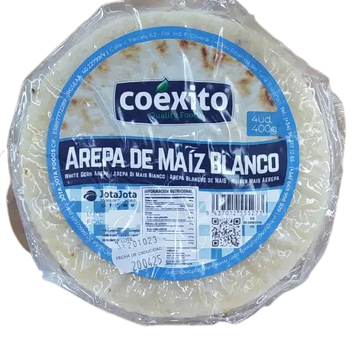Arepa de Maiz Blanco Coexito 400 gr 4 un