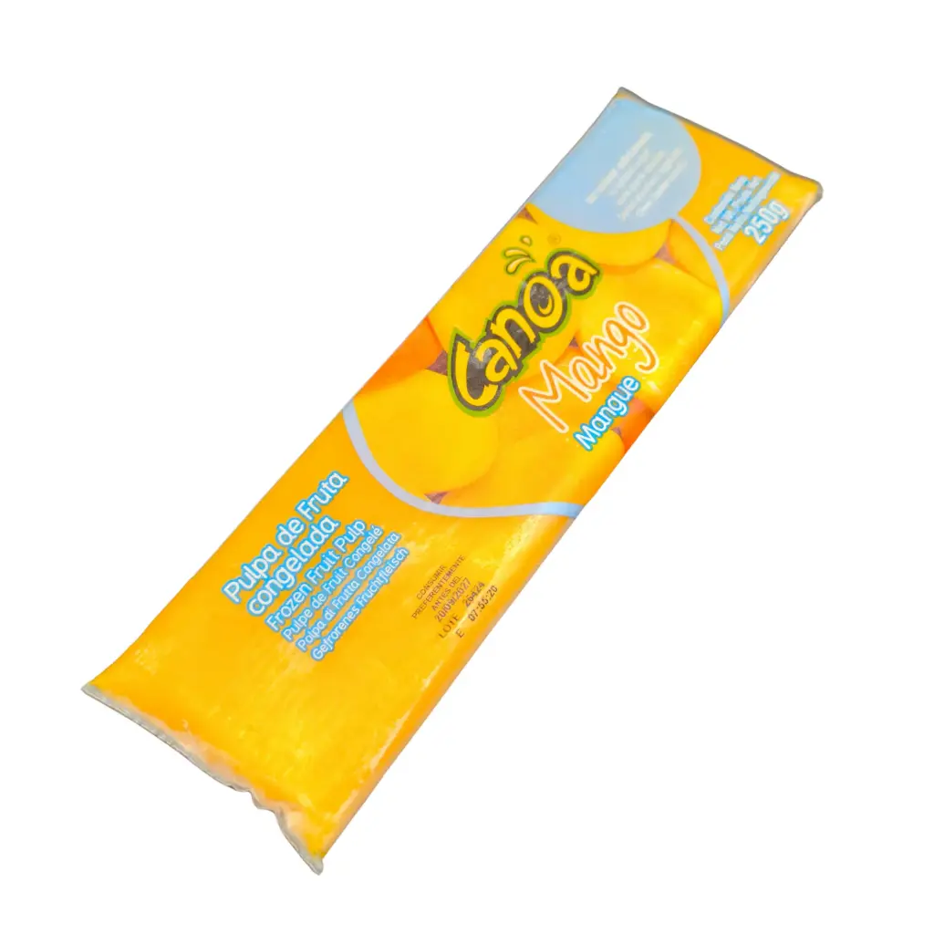 [33336566] Pulpa de Mango Congelada Canoa (250g) - 100% Natural y Dulce
