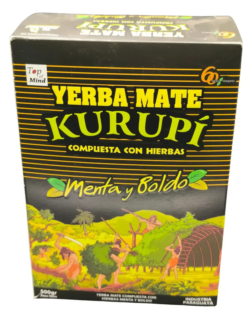 Yerba Mate Kurupí Menta y Boldo (500g) - Refrescante y Digestiva