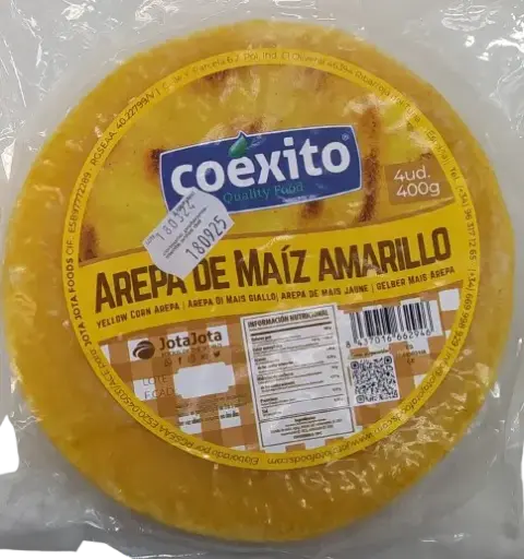 [33336917] Arepa Maiz Amarillo Congelada Coexito 400 gr 4 un